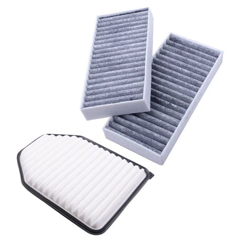 Jeep Wrangler 3.6L 3.8L 3 x Engine & Cabin Air Filters (2007-2018)