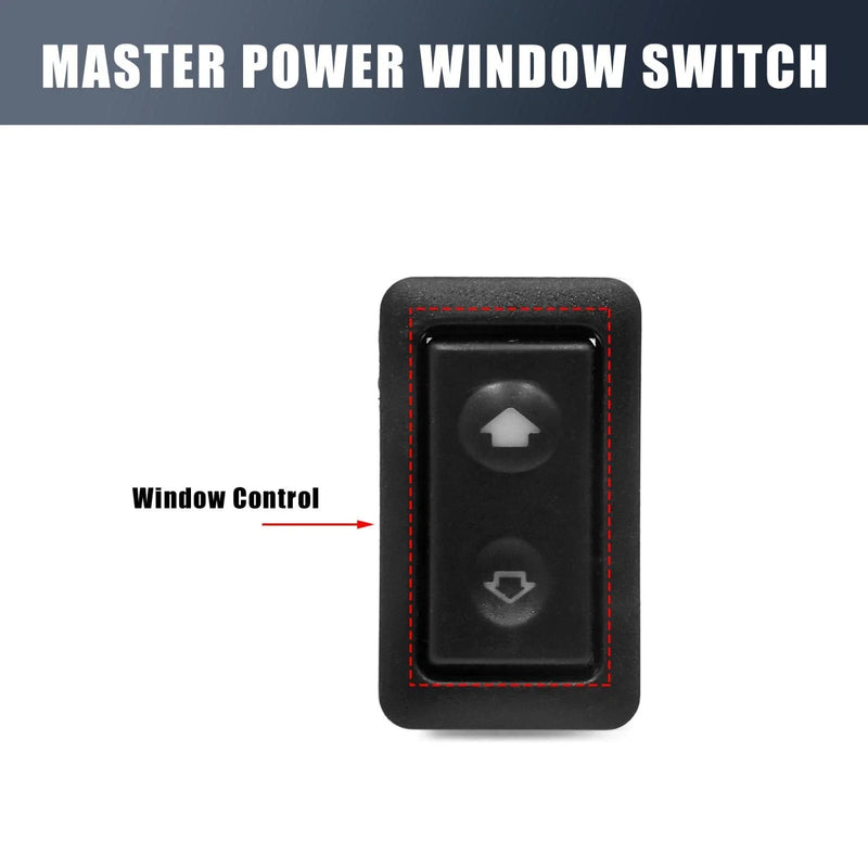 BMW 6 Pin Black Electric Window Switch (2000-2006)