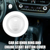 Toyota Corolla (2014-2020) 4Pcs AC Knob Ring Engine Start Button Cover