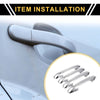 Toyota Tacoma 4pcs Chrome Silver Exterior Door Handle Covers (2016-2023)