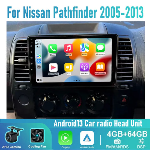 Nissan Pathfinder 9" Wireless CarPlay Android Auto Head Unit (2005-2013)