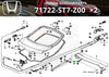 Honda Integra Type-R DC2 Wing Spoiler Sponge Gasket (1995–2001)