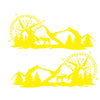 Cars / RVs / Trucks Car RV Truck Sticker Compass Tree Forest Decal Side Graphic