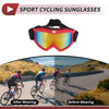 PC Cycling Sunglasses 1 Pc Motorcycle Riding Goggles Red Lens Frame