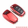 Audi A4 A6 Black TPU Soft FOB Remote Flip Key Cover Case Fit