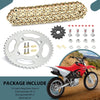 Honda XR80R XR CRF80F 2 x 14T/46T FrontRear Sprocket Chain Kit (1989–2013)