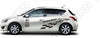 Car Styling Stickers Waterproof 161cm Black Lattice Vinyl Decals