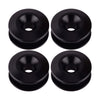 4x Black JDM Aluminum Quick Release Bumper Fasteners