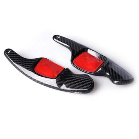 VW Tiguan Golf 7 Passat B8 Black Carbon Steering Wheel Shift Paddle (2016-2023)