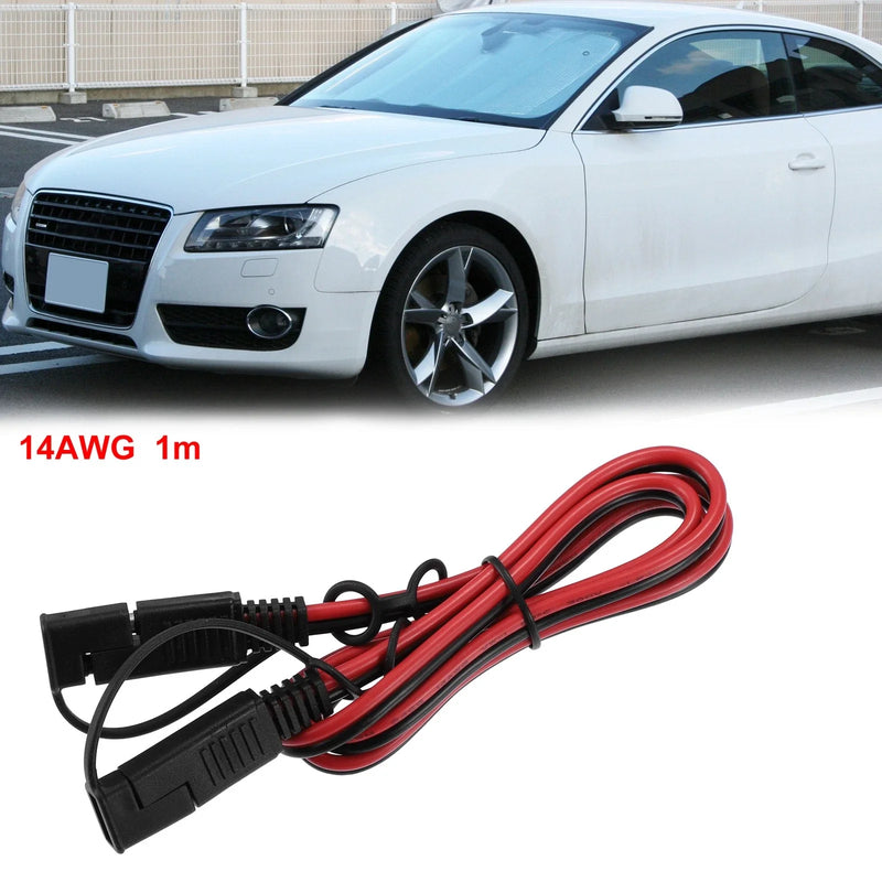 Car Motorcycle 3.28ft 14AWG SAE Harness Quick Connect Disconnect Assembly