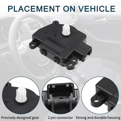 Dodge Ram 2 x No.68048902AA HVAC Heater Blend Door Actuators (2009-2010)