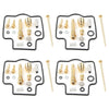 Kawasaki ZZR400 (1990-2006) - 4 Sets Carburetor Rebuild Kits