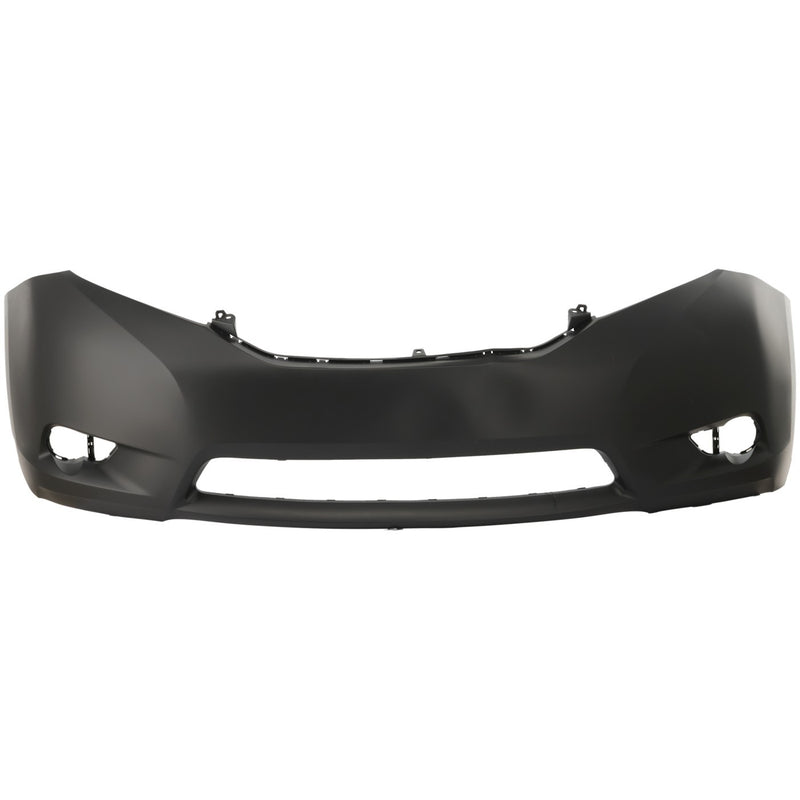 Front Bumper Cover Primed For 2011-2017 Toyota Sienna