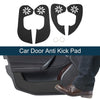 Jeep Compass (2017) - Black Set Car Door Anti Kick Pad Sticker Protector