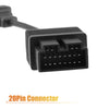 Kia 20-Pin Male to Female OBD2 Adapter Cable