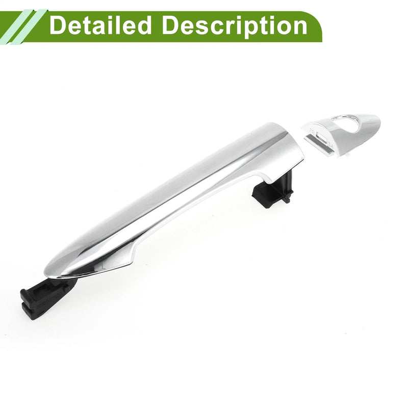 Hyundai Kia Front Right Silver Tone Exterior Door Handle (2011-2019)