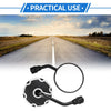 M10 Motorcycle Rear View Mirrors Round Handlebar White & Black Iron