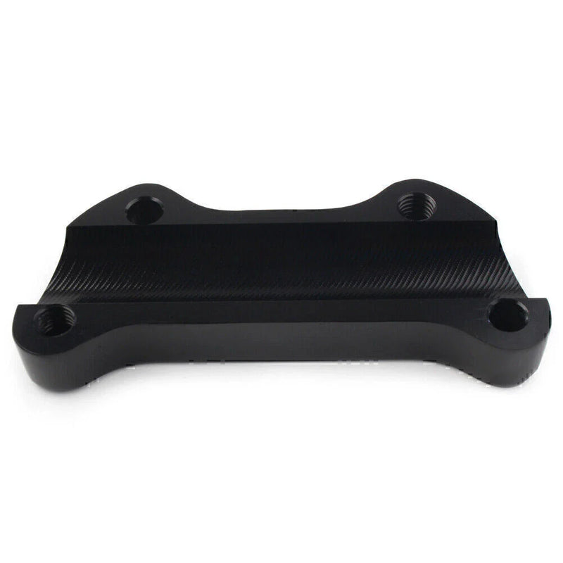 Harley Dyna Softail Sportster Black Smooth Handlebar Riser Top Clamp