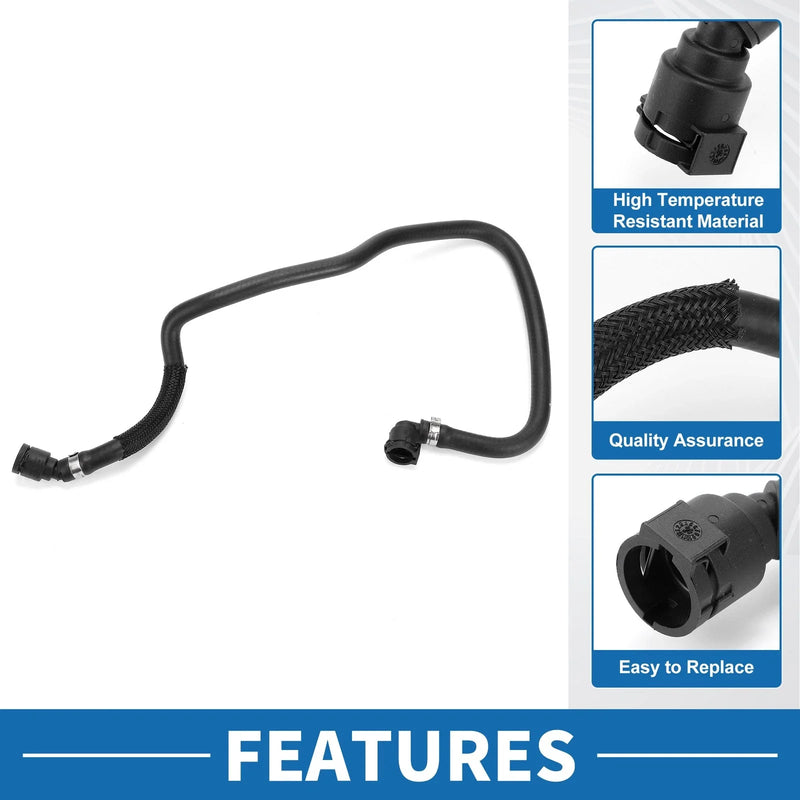 BMW 530e Radiator Hose Rubber Black 1 Pc (2018-2020)