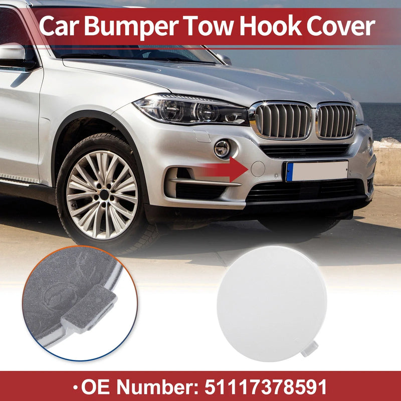 BMW X5 F15 (2014-2018) White Front Tow Hook Cover