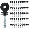 50 Pcs Insulated Electric Fence Insulation Screw M6 Ring Insulator