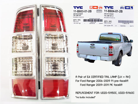 Ford Ranger TYC Tail Lamp Light (2009-2011)