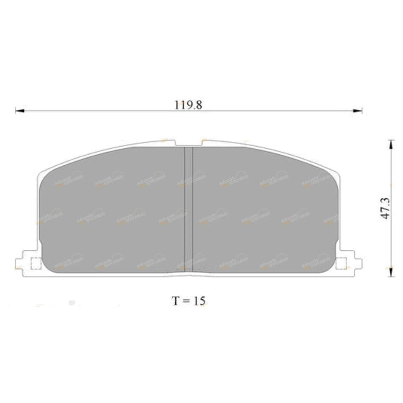 Corolla AE82 Front Disc Brake Pad Set (1985–2001)