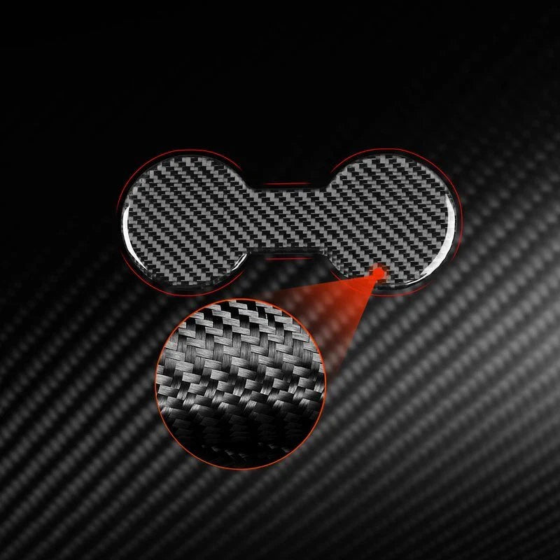 Toyota Corolla 19-24 Soft Carbon Fiber Rear Seat Water Cup Holder Panel