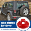 Jeep Wrangler, Gladiator  - 1 Pcs Red Radio Antenna Base Cover