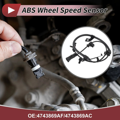 Dodge Journey Rear Left ABS Wheel Speed Sensor (2009 - 2019)