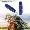 Make Model 2 x 0.71" Aluminum Alloy Plastic Motorcycle Slider Frame Blue
