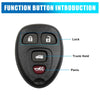 Chevrolet Malibu Key Fob Case Shell Replacement (2004 - 2012)