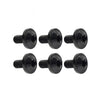 Bike Motorcycle 6 x Black Titanium M6x10mm Torx Head Bolts