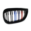 BMW E87 1-Series Gloss Black Double Slat M-Color Front Kidney Grille (2004-07)