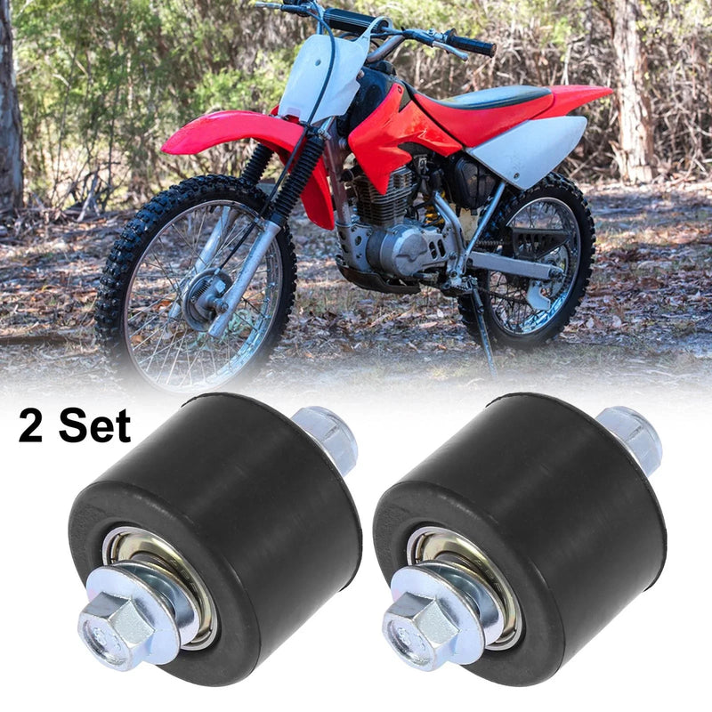 Yamaha YFZ350 Black 2 x 8mm Motorcycle Chain Pulley Roller Slider
