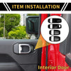 Jeep Wrangler JL Interior Door Handle Bowl Cover Trims (2018-2023)
