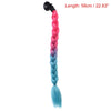 Motorcycle Helmet Decor Pigtail Braid Hair