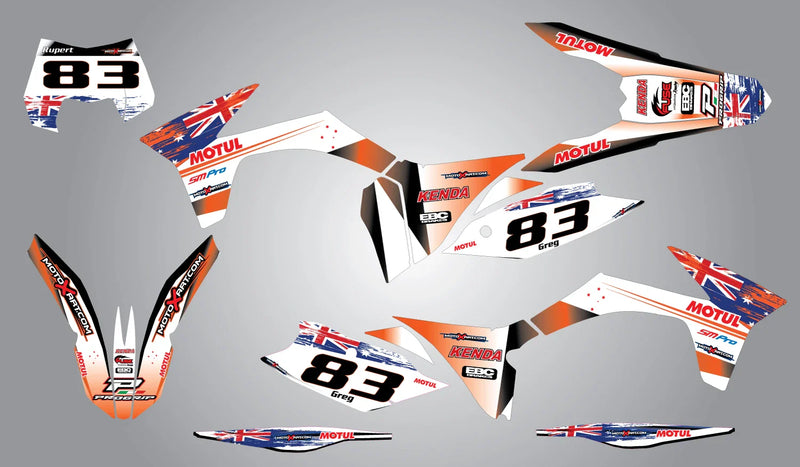 KTM EXC AUSSIE PRIDE Graphics Full Kit Stickers (2011-2013)