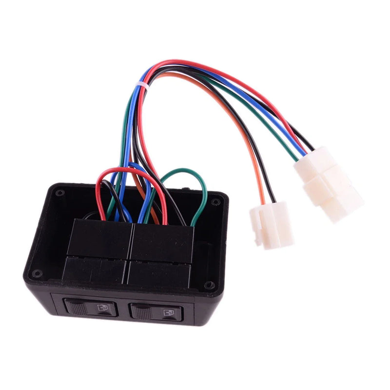 Universal Cars 12V Front 2 Door Power Window Switch Cable Harness