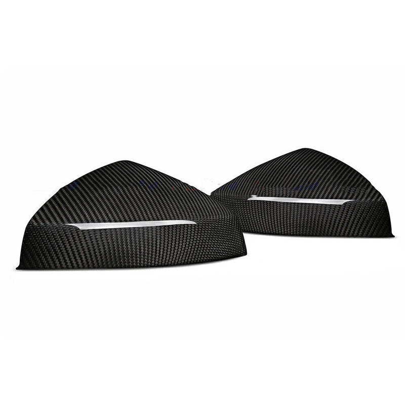 Audi A3 S3 RS3 Carbon Fiber Side Mirror Cover Caps (2014-2018)