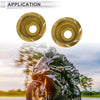 Motorcycle 12mm Aluminum Alloy Motorcycle Slider Frame 2 x Gold Tone