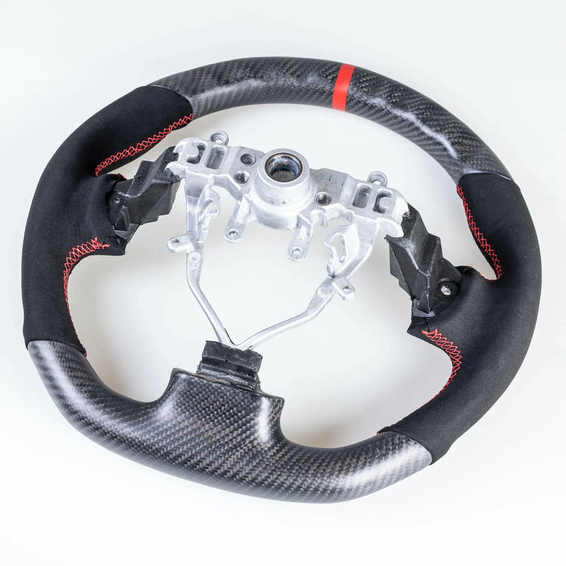 Subaru Impreza WRX STI Flat Bottom Matte Carbon Suede Steering Wheel (2015-2021)