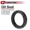 Rotary Shaft Seal Oil Seal 30x42x7mm Nitrile 70 Durometer Rubber Black 5 Pcs