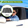 Chrysler Pacifica Carbon Fiber Black 6 Pcs Door Pillar Window Trim