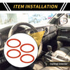 Toyota Tundra (2014-2021) 4 Pcs AC Vent Dashboard Decoration Rings Orange