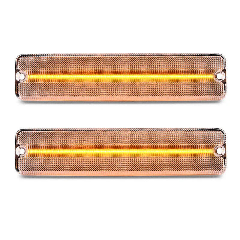 Jeep Wrangler YJ Front Bumper Fender Side Marker Lights (1987-1995)