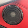 BMW 3 Series 2008-2011 2pcs Carbon Fiber Door Speaker Ring Cover Trim fit