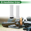 Motorcycle 7/8" 22mm Motorcycle Hand Grips Cover Throttle Grips TPU White