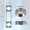 Car MR128ZZ 20 Pcs 8x12x3.5mm Double Metal Shield Ball Bearings