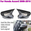 Honda Accord Carbon Fiber Horn Rear Side Mirror Cover Trim (2008–2016)